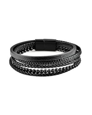 US Polo Assn Jewellery Brandon Zwarte Armband
