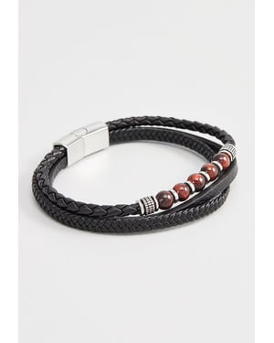 US Polo Assn Jewellery Brandon Zwarte Armband