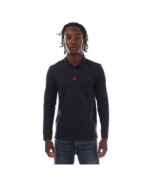 Men's Hugo Deresolo222 Long Sleeve Polo Shirt in Dark Blue