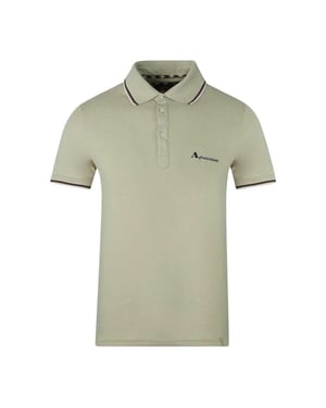 Aquascutum Unisex Logo Polo voor volwassenen (Beige)