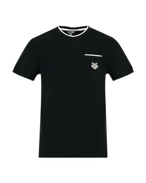 Kenzo Branded Pocket Logo Black T-shirt