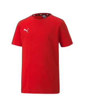 Boy's Puma Juniors TeamGOAL 23 Casuals T-Shirt in Red