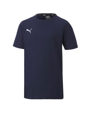 Boy's Puma Juniors TeamGOAL 23 Casuals T-Shirt in blue navy