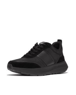 FitFlop F-mode flow sneaker nylon & suede mix