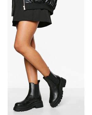 Chunky Double Sole Chelsea Boots