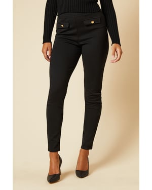 Pocket Detail Ponte Trouser