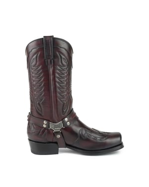 Mayura Boots Westernlaars indian-2471-vacuno burdeos-negro