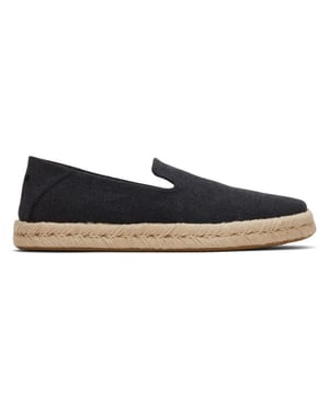 Toms Santiago 10019869 black recycled cotton canvas 3128