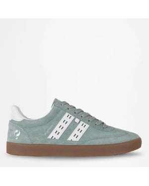 Q1905 Sneaker platinum mistgroen/offwhite