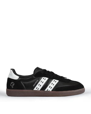 Q1905 Sneaker titanium zwart/wit