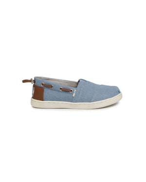 Toms Youth bimini navy denim synthetic trim