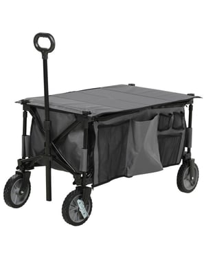 4goodz Outsunny strandwagen opvouwbaar met tafel afdekking 5 zakken -