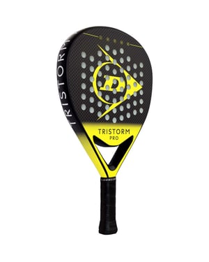 Dunlop d pdl tristorm pro padelracket heren zwart-geel