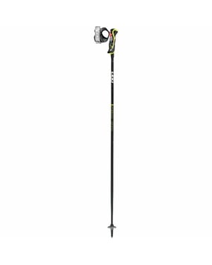 Leki airfoil 3d black/palegreen/whi skistokken heren black/black/white