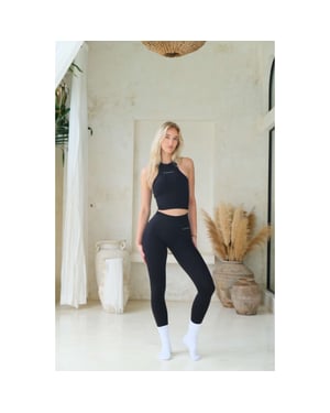 Fittastic Halter top shadow black 178halter top shadow