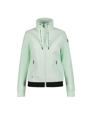 Luhta isovuori fleece sweater met rits dames -
