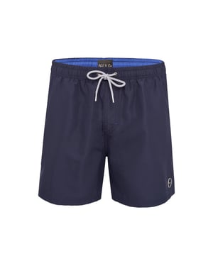 Phil & Co Heren zwemshort effen navy