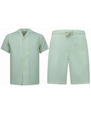 Enos Ribbed oversized shirt zomerset