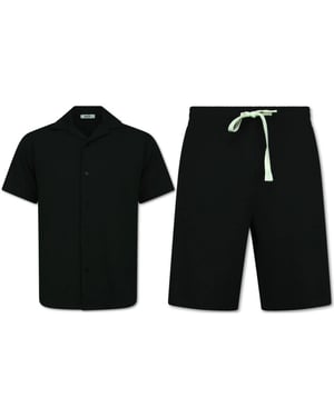 Enos Twinset ribbed oversized shirt