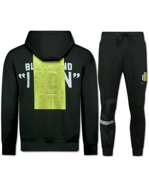 Top-Star Icon hoodie gouden print joggingpak volwassenen