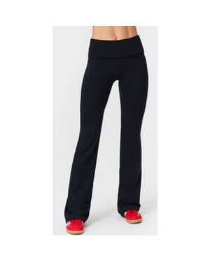 Stronger Soft fold over flared leggings l918-99999