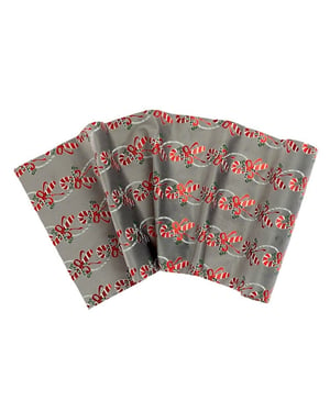 Unique Living decofabric candy cane silver 28x300cm