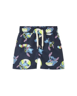 Name It Jongens lange zwemshorts nmmmic stitch donkerblauw