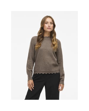 Vila Vinikolina o-neck l/s knit top no