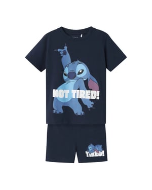 Name It Jongens korte pyjama set shortama nmmarush stitch donker