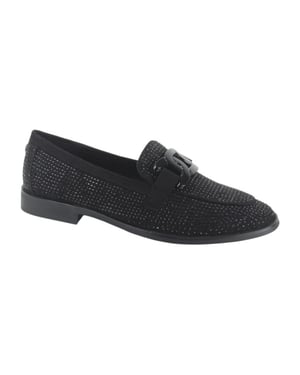 La Strada 2220127-2201 black dames instappers gekleed
