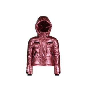 SuperRebel spicy metallic hooded jacket ski jack meisjes -