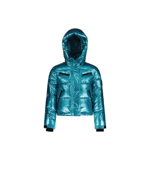 SuperRebel spicy metallic hooded jacket ski jack meisjes -