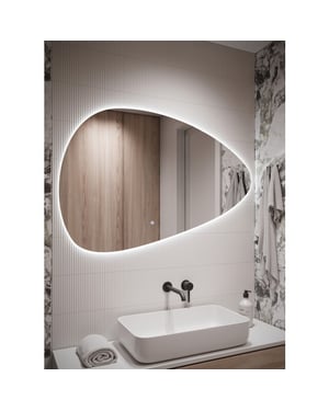 Badplaats Badkamerspiegel sona led 118 x 78 cm led verlichting badkamer