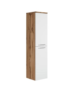 Badplaats Badkamerkast saturnus 35 x 35 x 130 cm met wit hangende