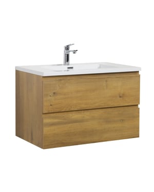 Badplaats Badkamermeubel set angela 80cm - badmeubel met wastafel