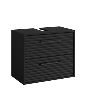 Badplaats Wastafel onderkast etna 60 x cm 35 cm x 50 cm mat zwart -