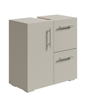 Badplaats Wastafel onderkast mars 60 x 30 x 60 cm beige badkamerkast –