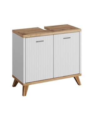 Badplaats Wastafel onderkast colima 60 x 28 x 54 cm met wit -