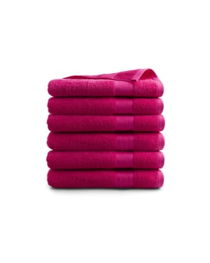 DoubleDry Handdoeken set 70 x 140 cm 6 stuks 100% zacht katoen 500 g/m2 6x