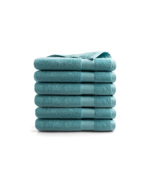 DoubleDry Handdoeken set 70 x 140 cm 6 stuks 100% zacht katoen 500 g/m2 6x