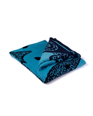 Phlox Strandlaken 100% katoen 1 zijde velour 90x160 dolphin