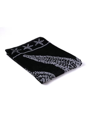 Phlox Strandlaken 100% katoen 1 zijde velour 90x160 star black