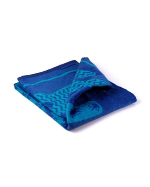 Phlox Strandlaken 100% katoen 1 zijde velour 90x160 summer blue
