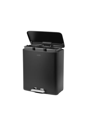 Luzzo ® pedaalemmer 51 liter 3x17 ltr afvalbak afvalscheiding -