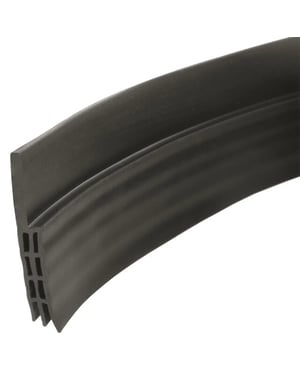 WDMT Zelfklevende tochtstrip voor deuren 100 x 5 cm zwart