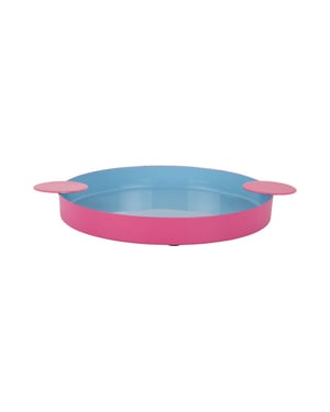 Present Time dienblad double funky large soft blue & bright pink