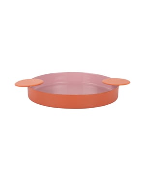Present Time dienblad double funky large soft pink & bright orange