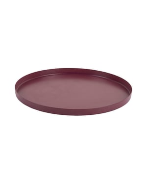 Present Time dienblad servir rond extra small dark mauve