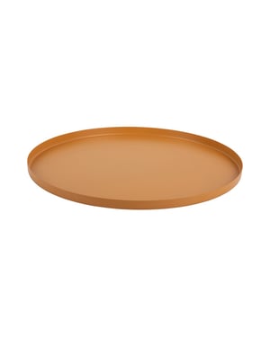 Present Time dienblad servir rond medium oker