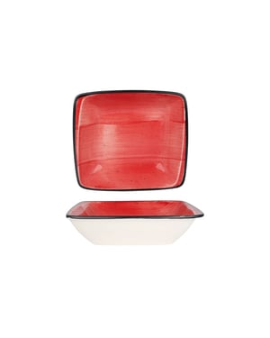 Bonna Serveerschaal aura passion porselein 19x17 cm set van 2